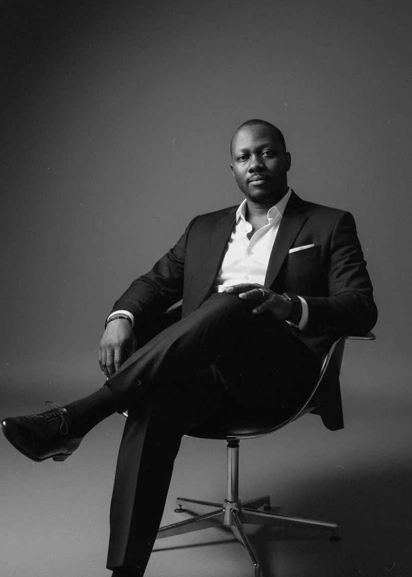The founder of HEETEELEET, seated